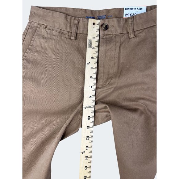 Old Navy Mens Ultimate Slim Built-In Flex Khaki Pants 29x30 Cotton Blend - Picture 8 of 13